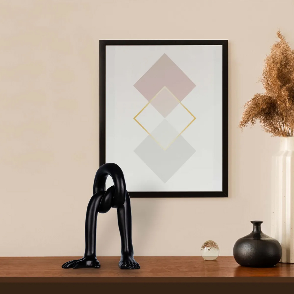 Twisted (Black) Resin Home Decor