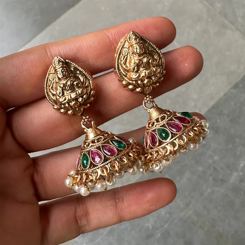 Rani devi temple jhumka earrings