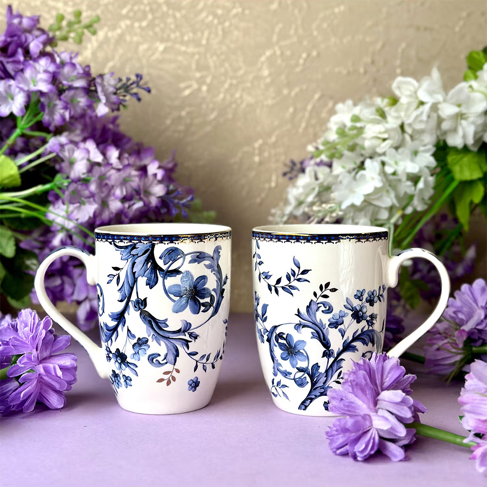 Vigneto Midnight Blue Coffee Mugs 300 ml (Set of 2)