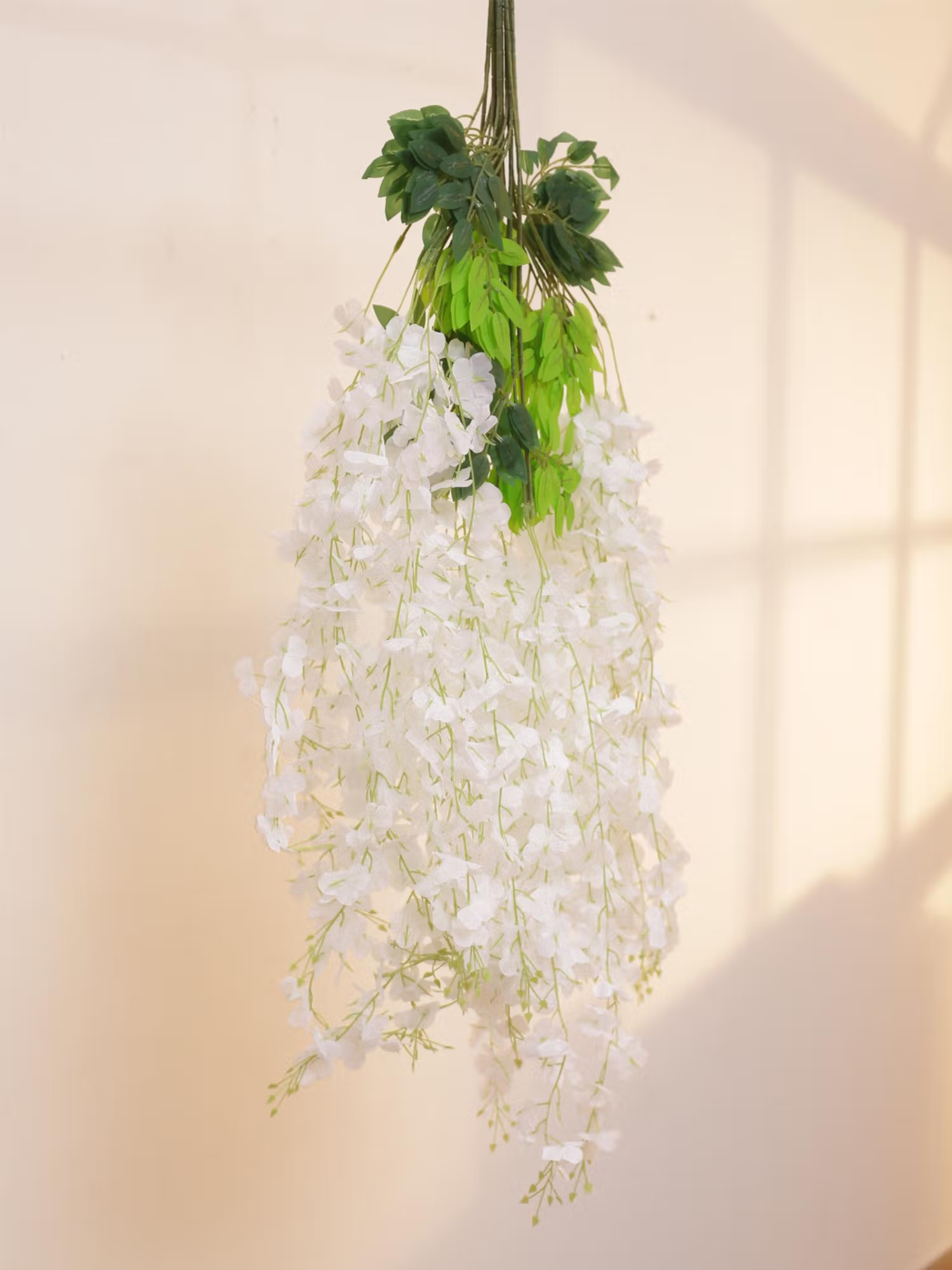 Home Bloom Artificial Wisteria Vine Ratta Fake Hanging Garland