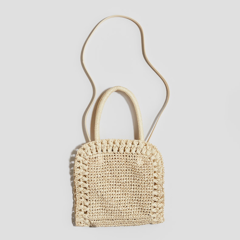 Straw crossbody bag