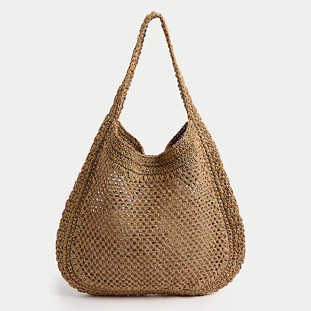 M&S Collection Woven Top Handle Shopper