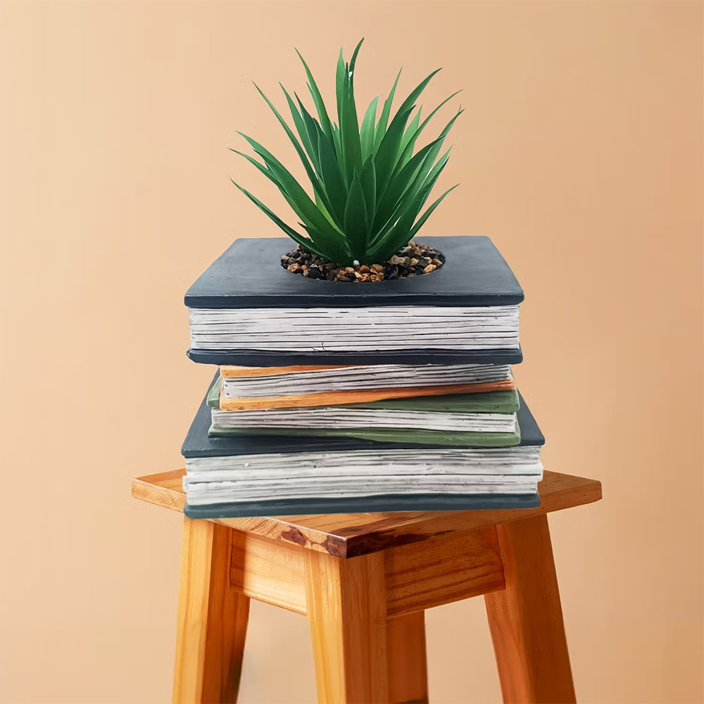 UMAI Artificial Plant with Pot Green Pineapple Leaf