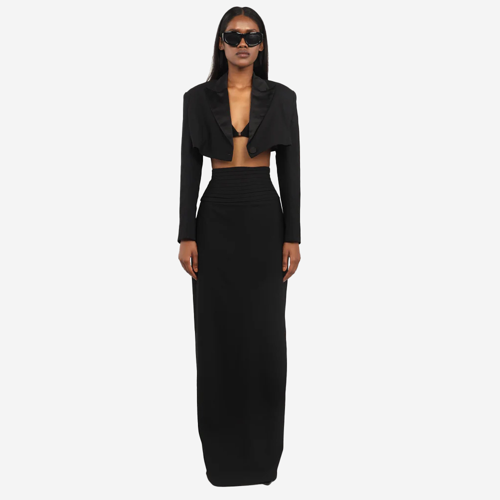 Tuxedo Skirt Suit