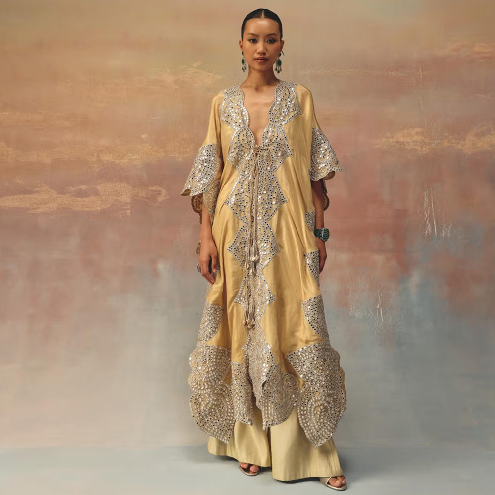 Twenty Nine Beige Tissue Kaftan