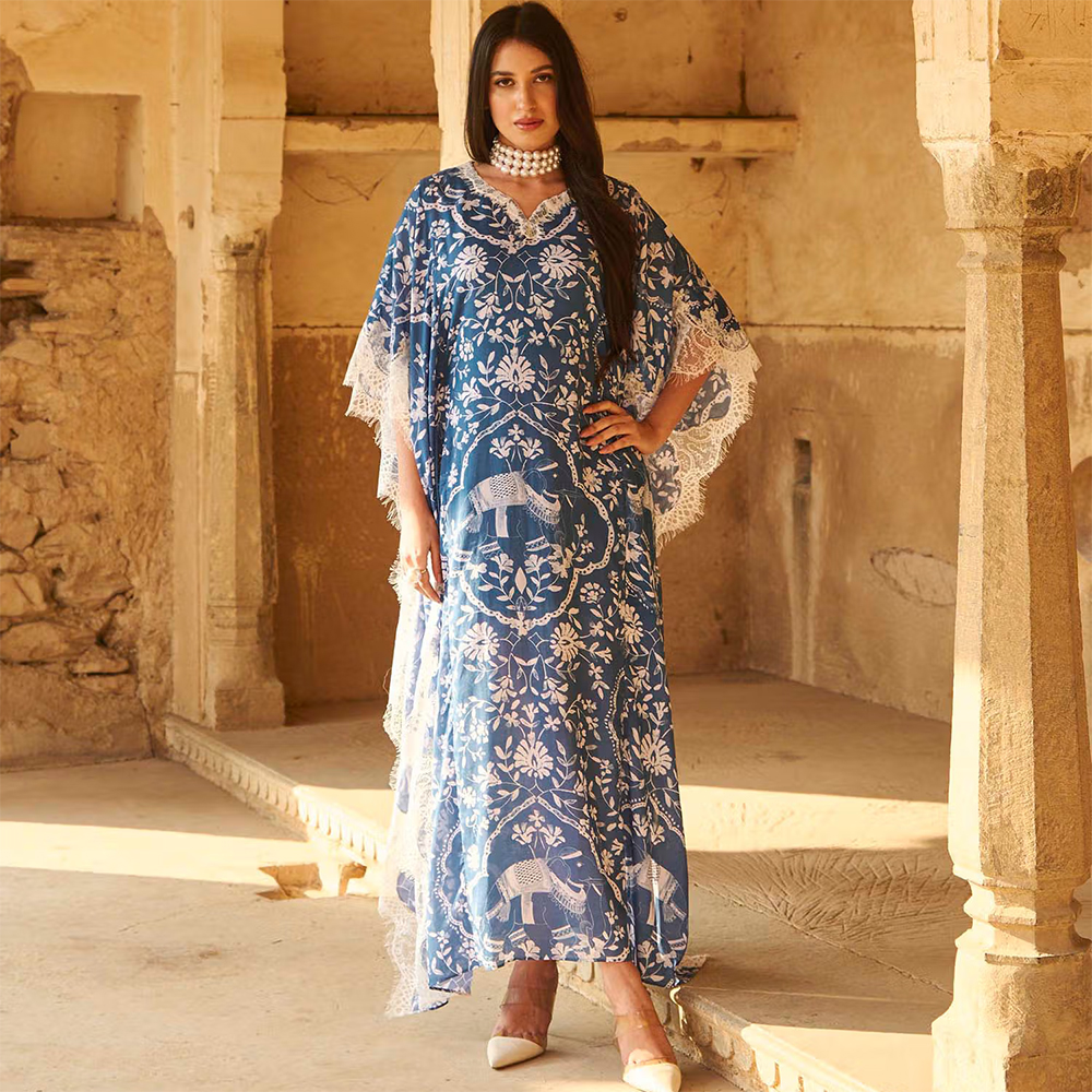 Sage Saga Blue Kaftan