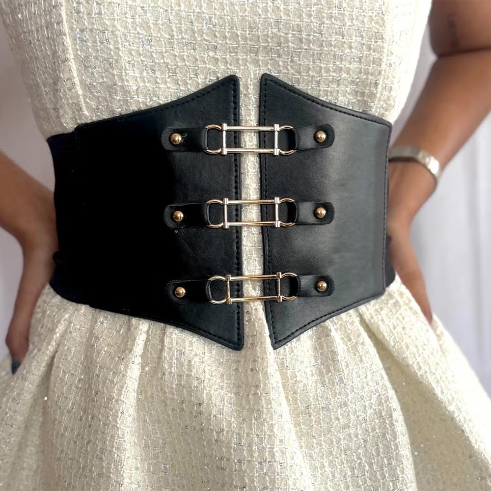 QONA Black Rava Corest Belt