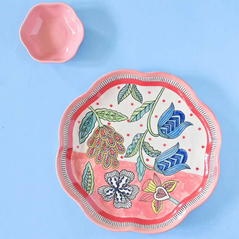 Handpainted Chip & Dip Platter From The Wishing Chair