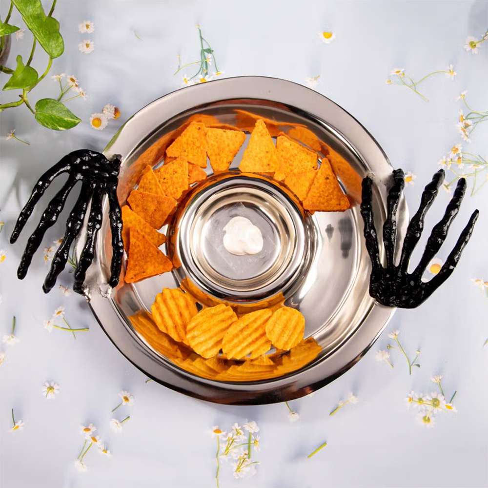 Gibox Manus Chip N Dip Platter Serving Platter Tray Dining Table Fancy Food