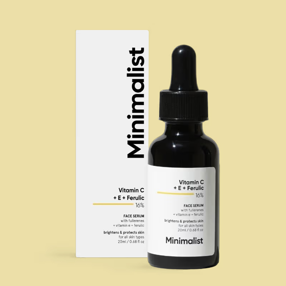 Minimalist 16% Vitamin C Face Serum With Vitamin E & Ferulic Acid For Advanced Users