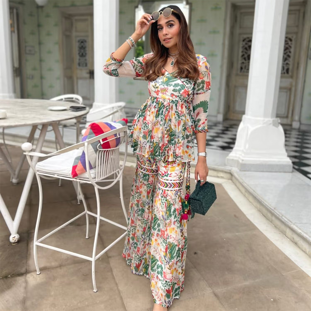 Baise Gaba Gul Gharara (Set of 2)