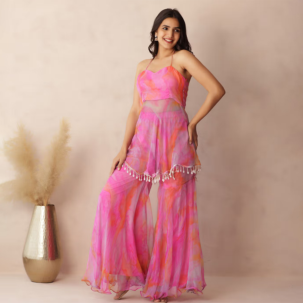 DEASHA INDIA Pahal Pink Co-Ord (Set of 2)