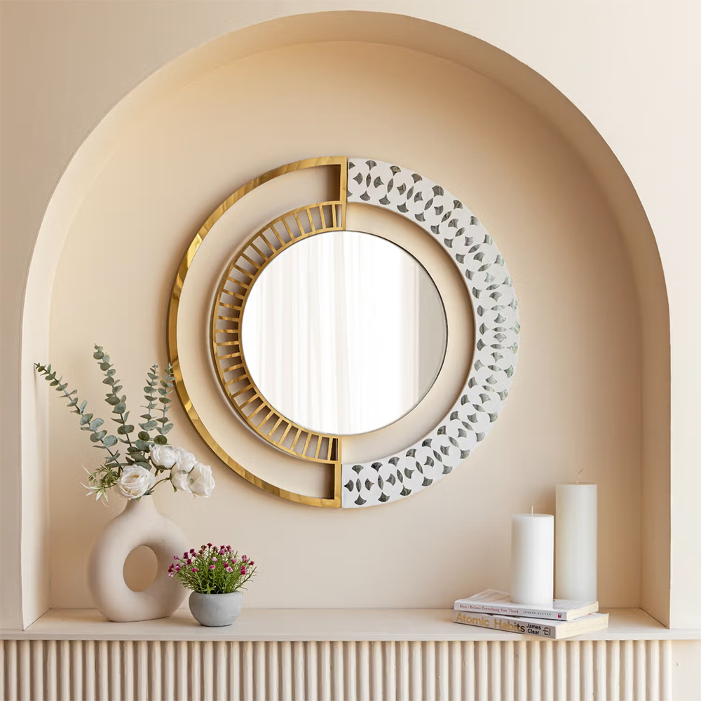 Studio Ekasth Thikri Mosaic Mirror