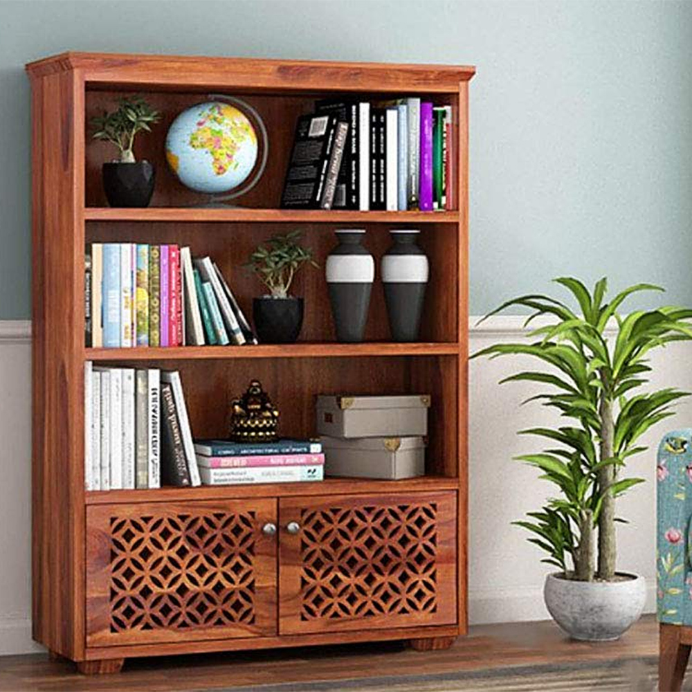 Handwoody Book Shelf for Home Library Bookcase Wooden