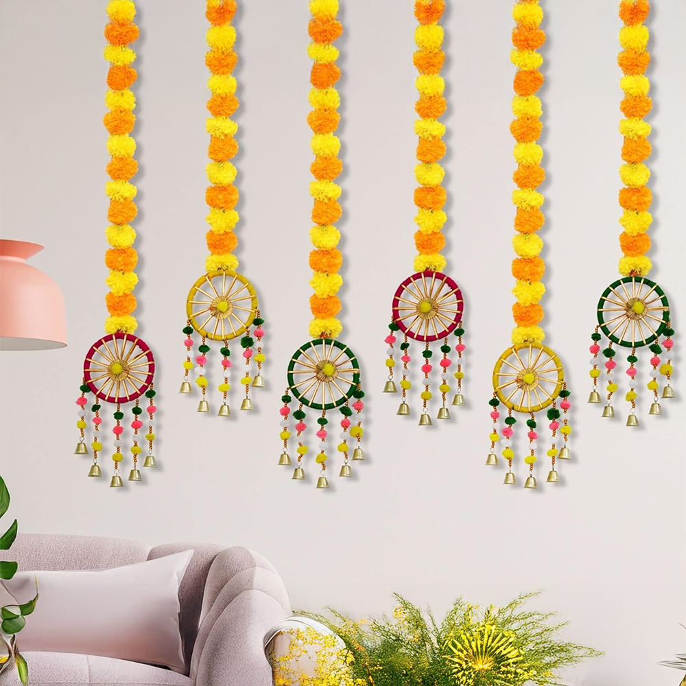 JH Gallery Artificial Marigold Toran