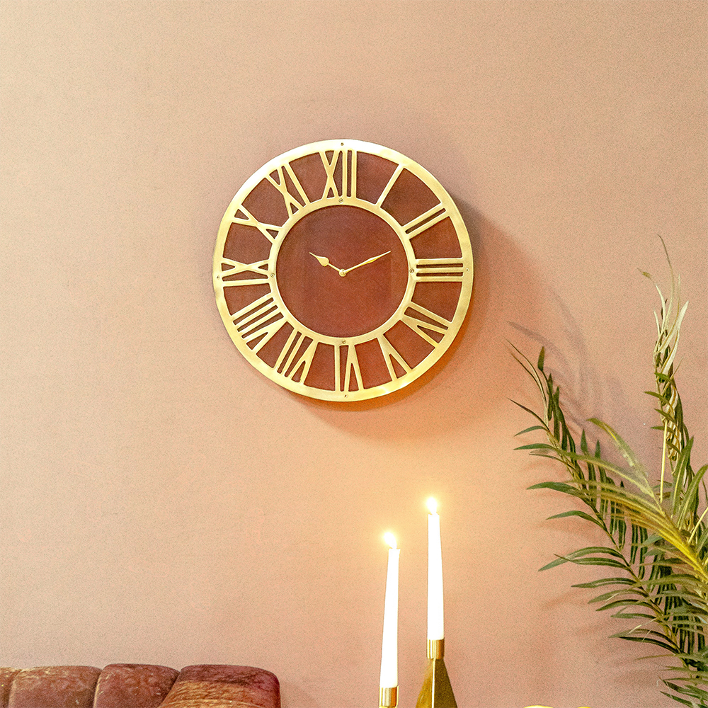 Logam Rowan Wall Clock