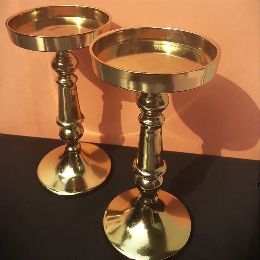 CasaGold Diana Candle Holder Stand for Home Decor Set of 2