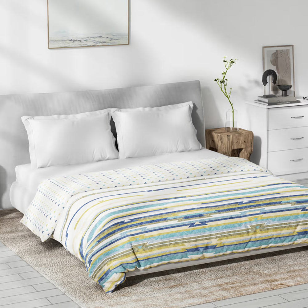 Ddecor Live Beautiful Polycotton Double Dohar, 125 TC - Multi