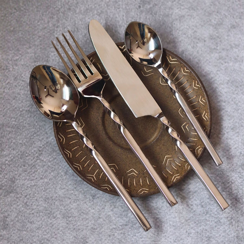 Weaving Homes Twisted Silver Cutlery