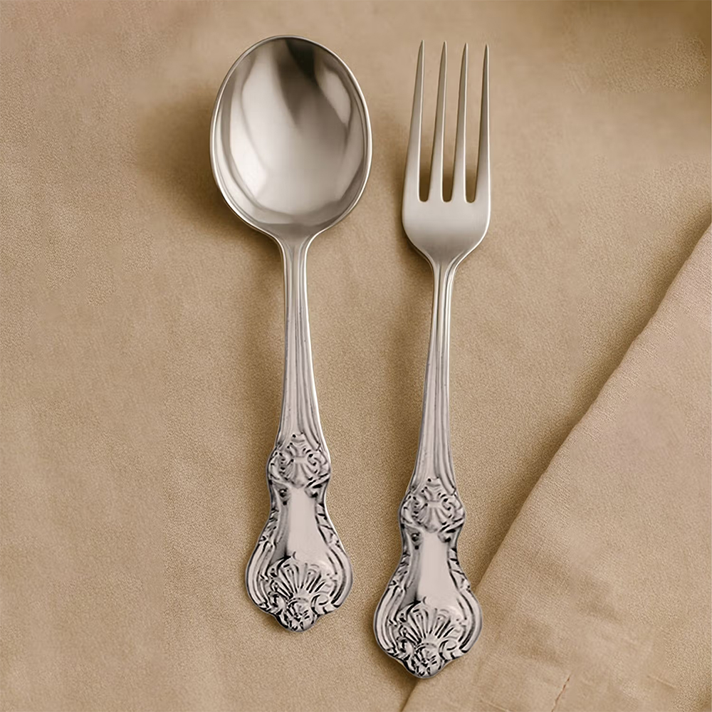 Culinex by thinKitchen Fest Ss Table Fork & Spoon Each, 18-8 By Thinkitchen