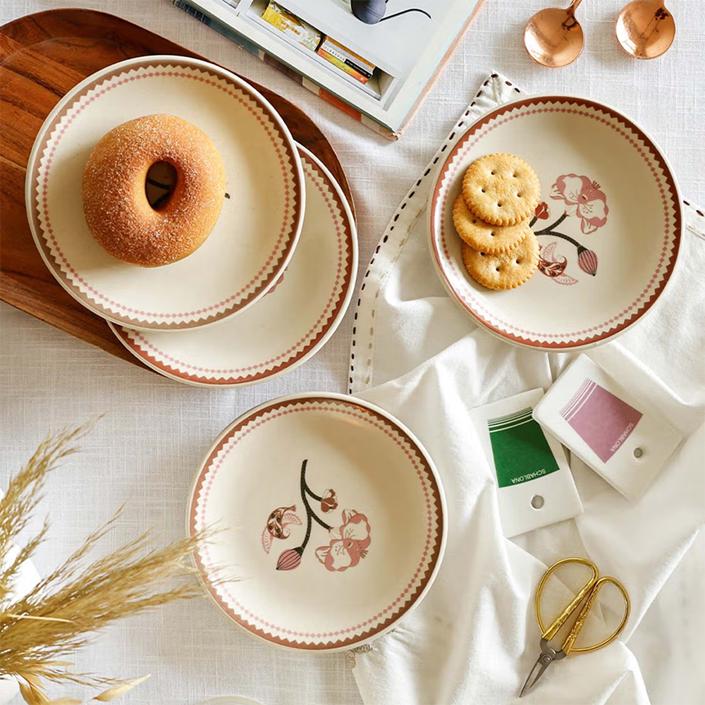 The Wishing Chair Kalahari Ceramic Dessert Plates (Set Of 4)