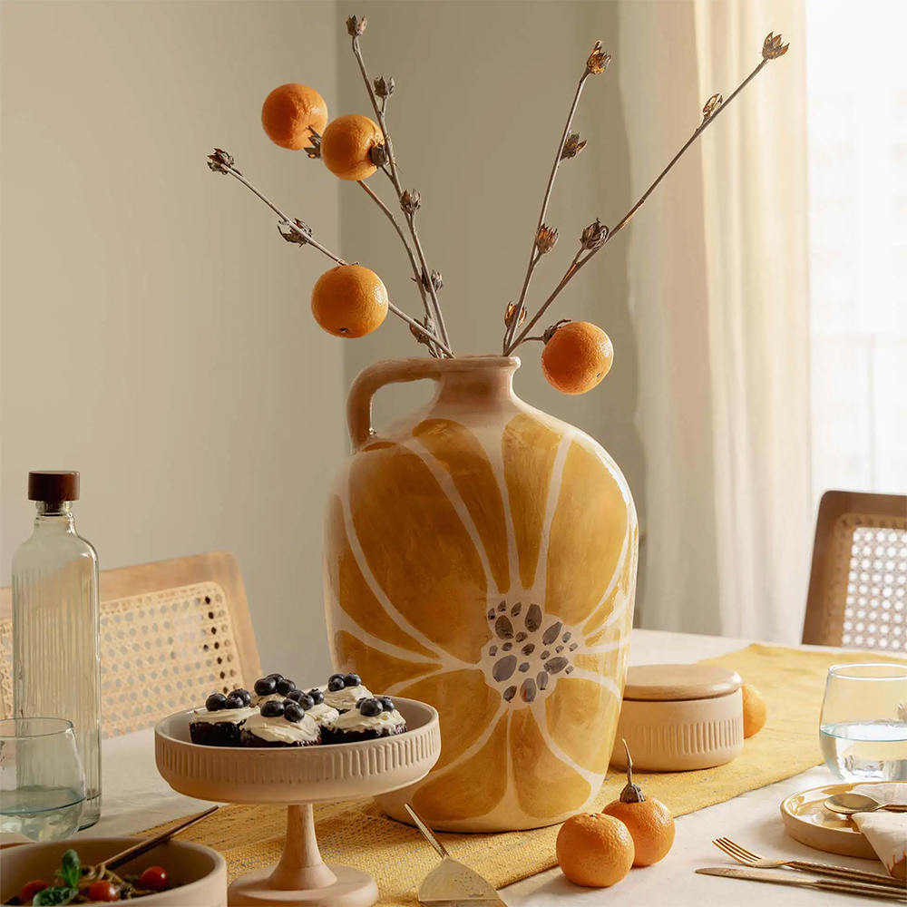 In Spring Terracotta Vase Yellow - 3