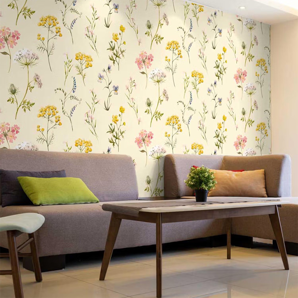 Space of Joy Wild Flowers Self Adhesive Home Decor Wallpaper Sticker