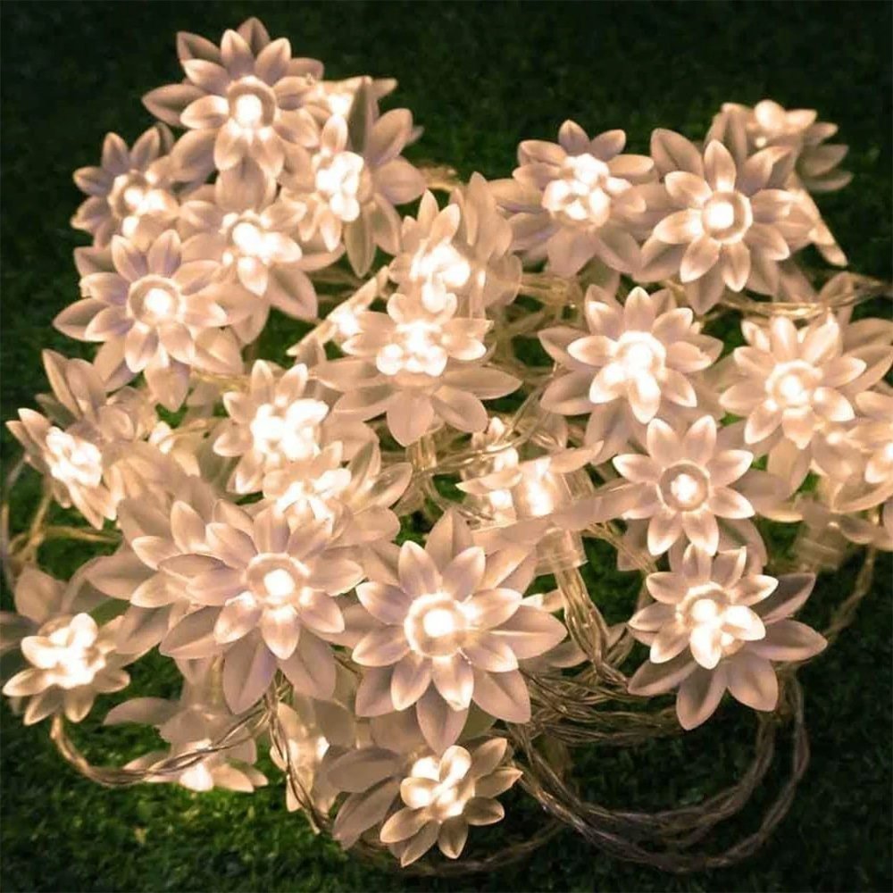 Lotus Flower LED String Lights