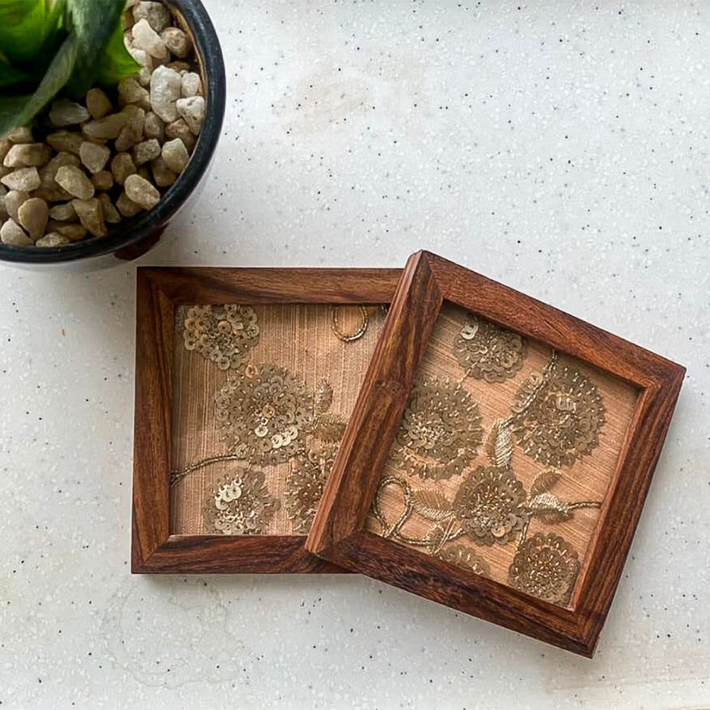 Ace The Space Embroidered Coasters
