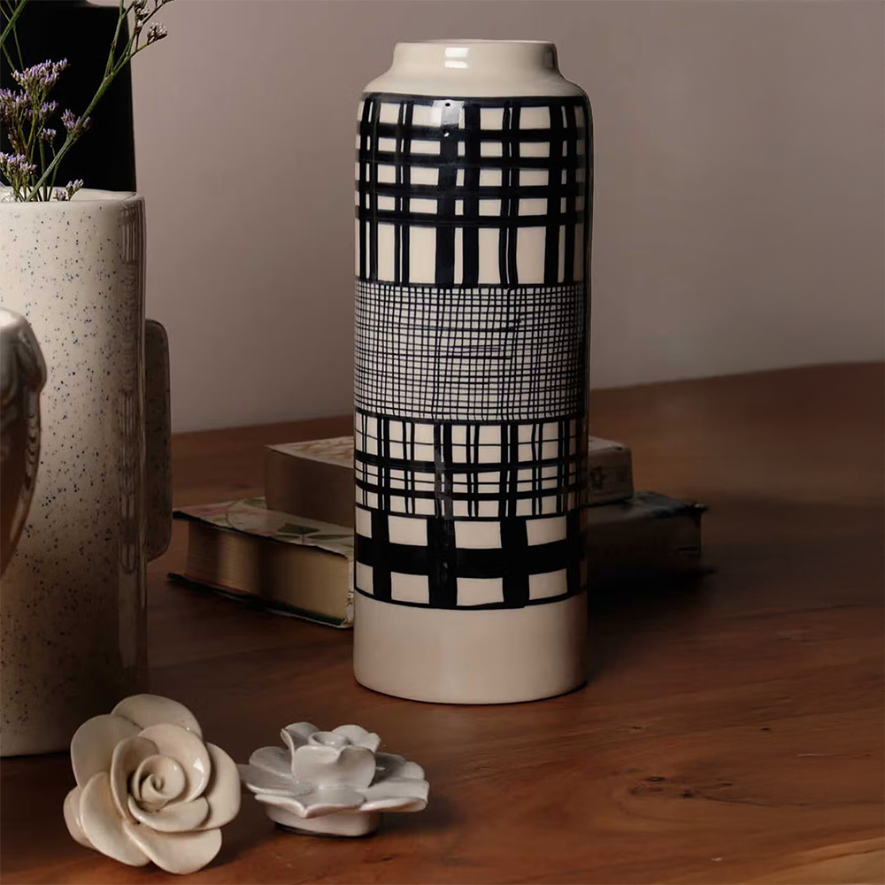 Freedom Tree Ajra Ceramic Vase White