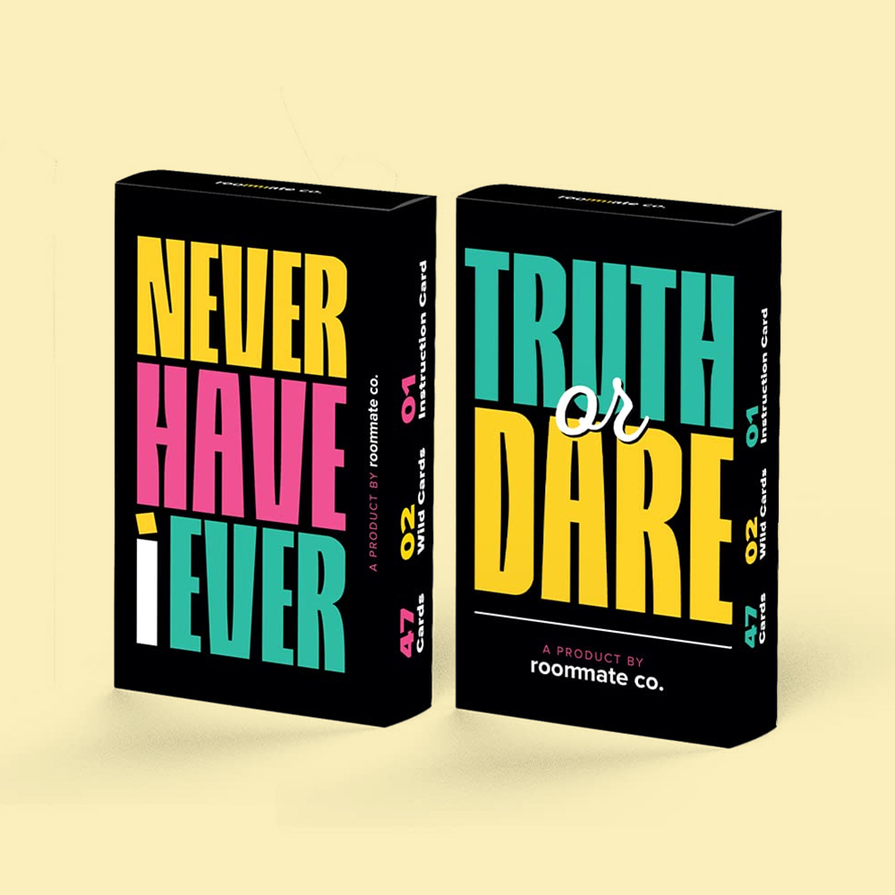Roommate Co. Card Game Combo - Truth & Dare and Never Have I Ever