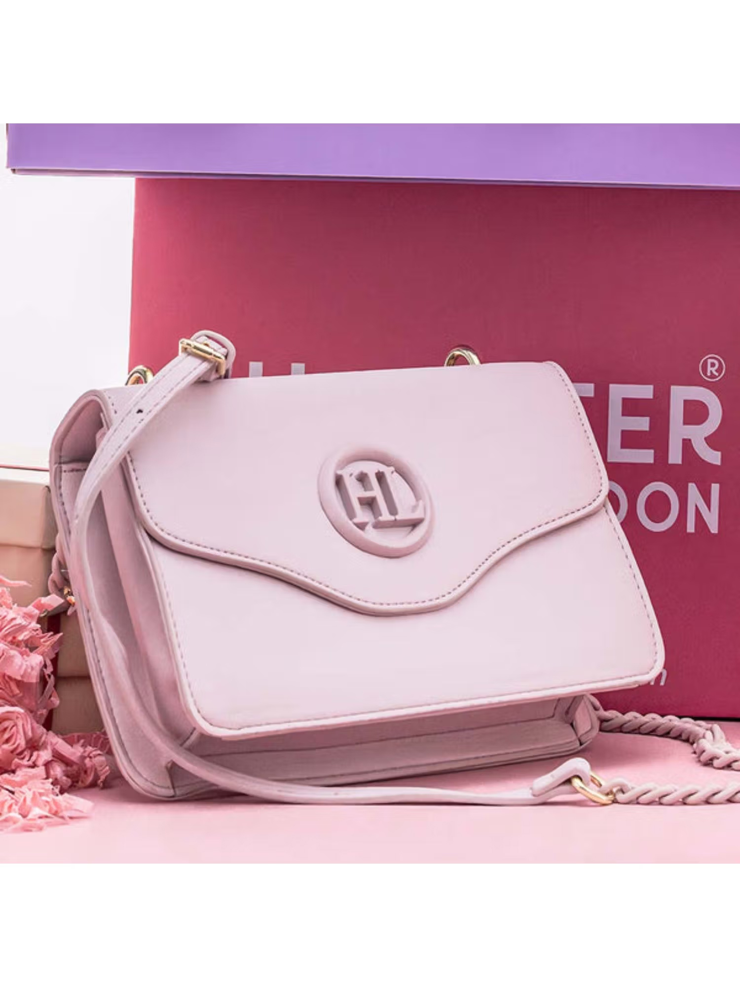 Hamster London Pastel Promise Sling Bag- Pink