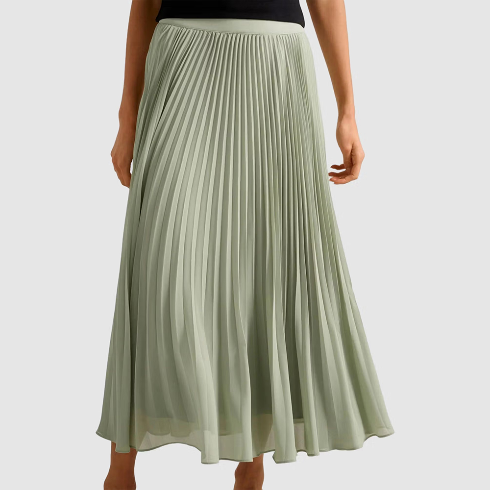 Forever New Aurora Pleated Skirt - Green