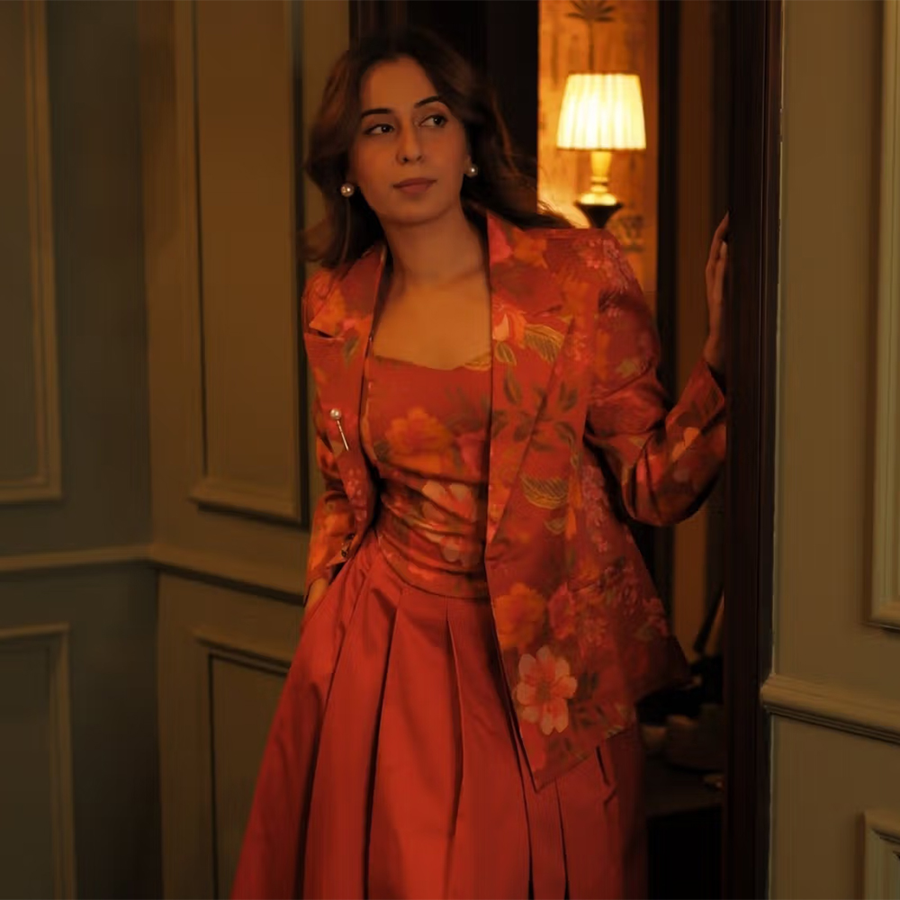 Sage By Mala Autumn Blaze Floral Print Blazer