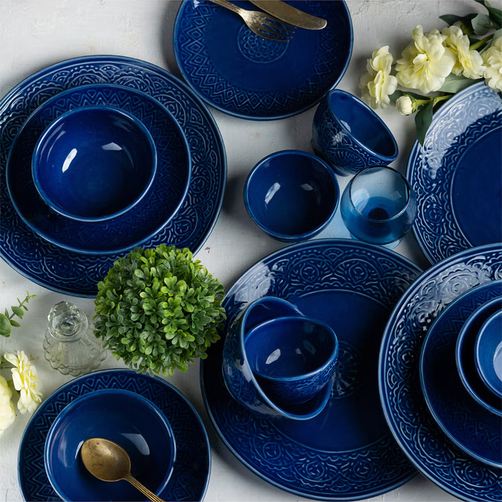 Amalfiee Ceramics Venice Ceramic Dinner Set of 12 Pcs