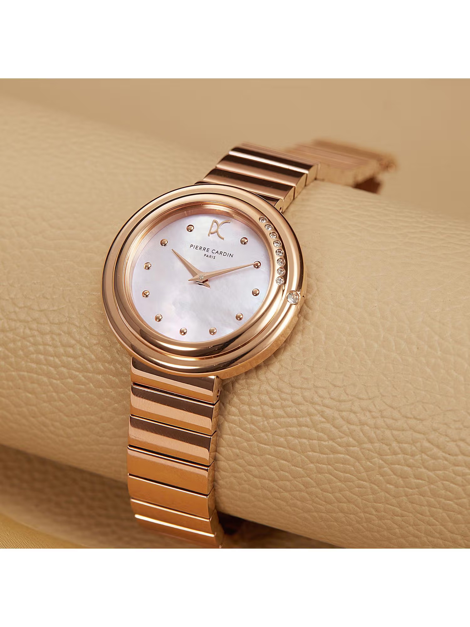 Pierre Cardin Passy Meteore Rose Gold Mop Watch for Women