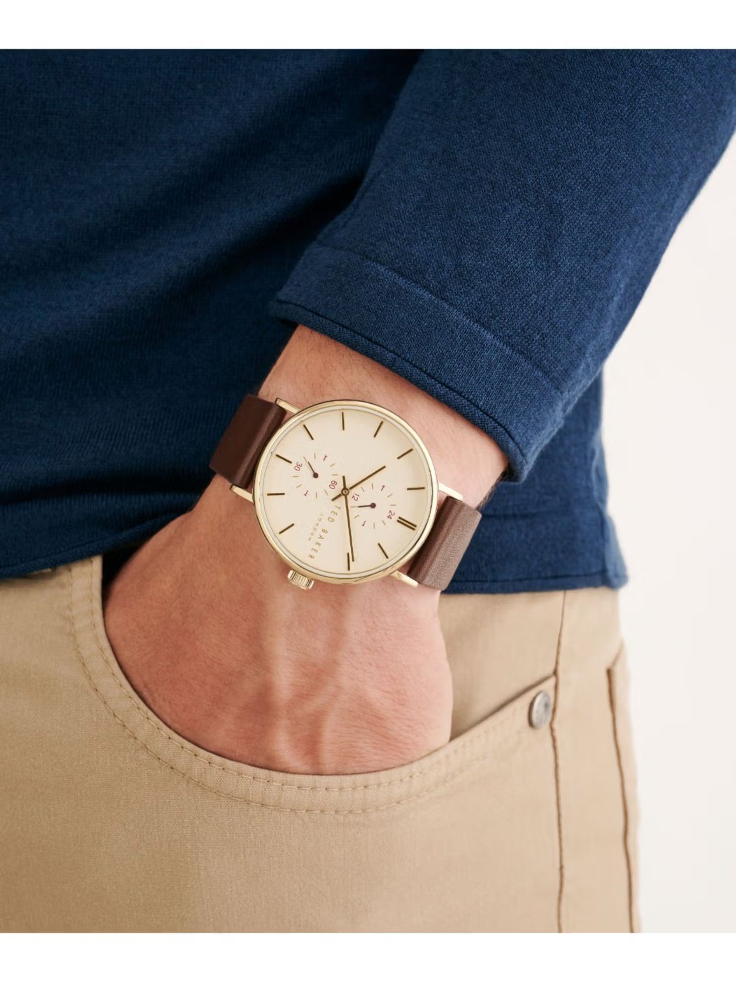 Ted Baker Beige Dial Men Watch