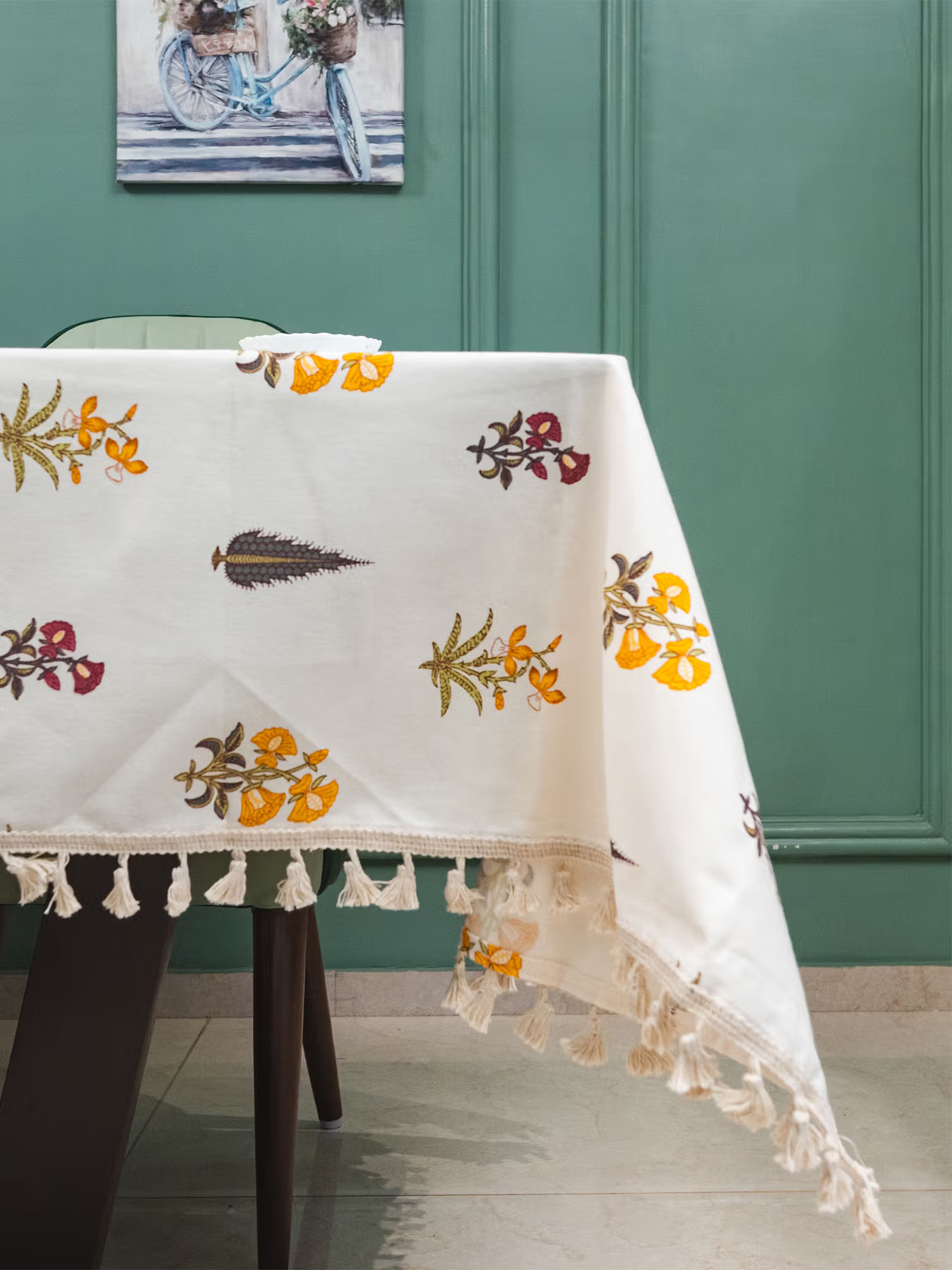 Urban Space Dining Table Cover For 4 Seater High Garden Yellow