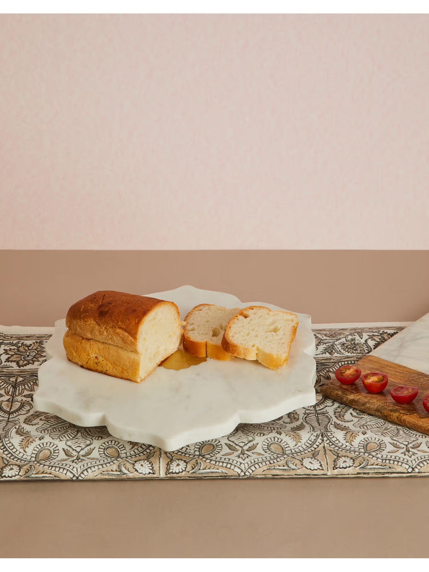 Fabindia White Rasoi Marble Cakestand