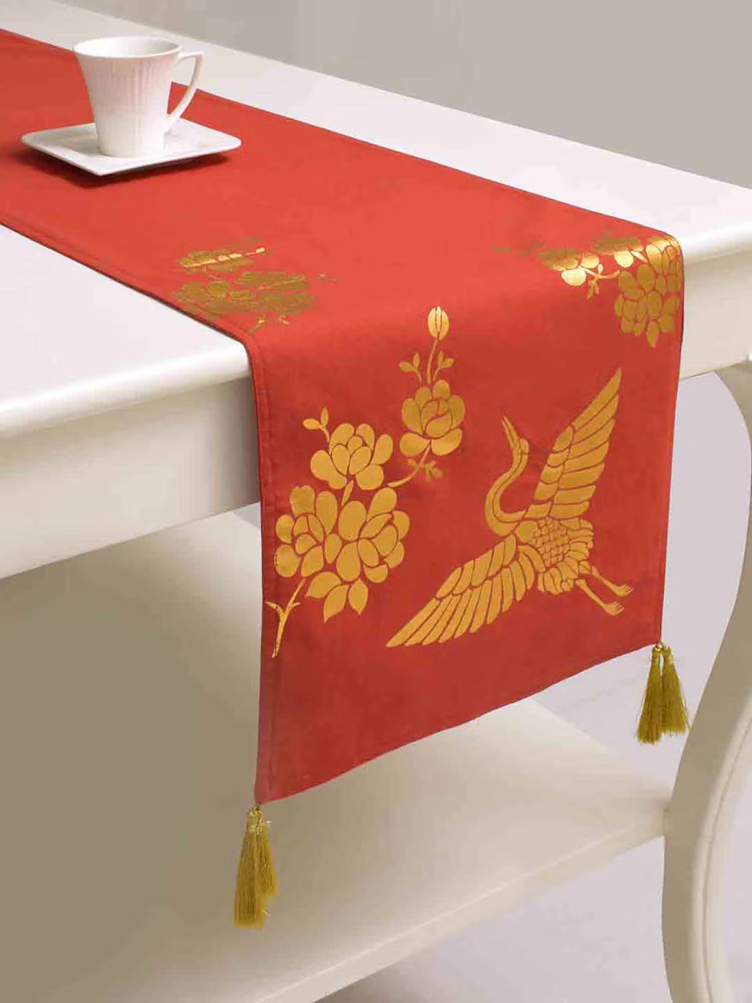 Blanc 9 Isla Cotton Printed 4-6 Seater Table Runner