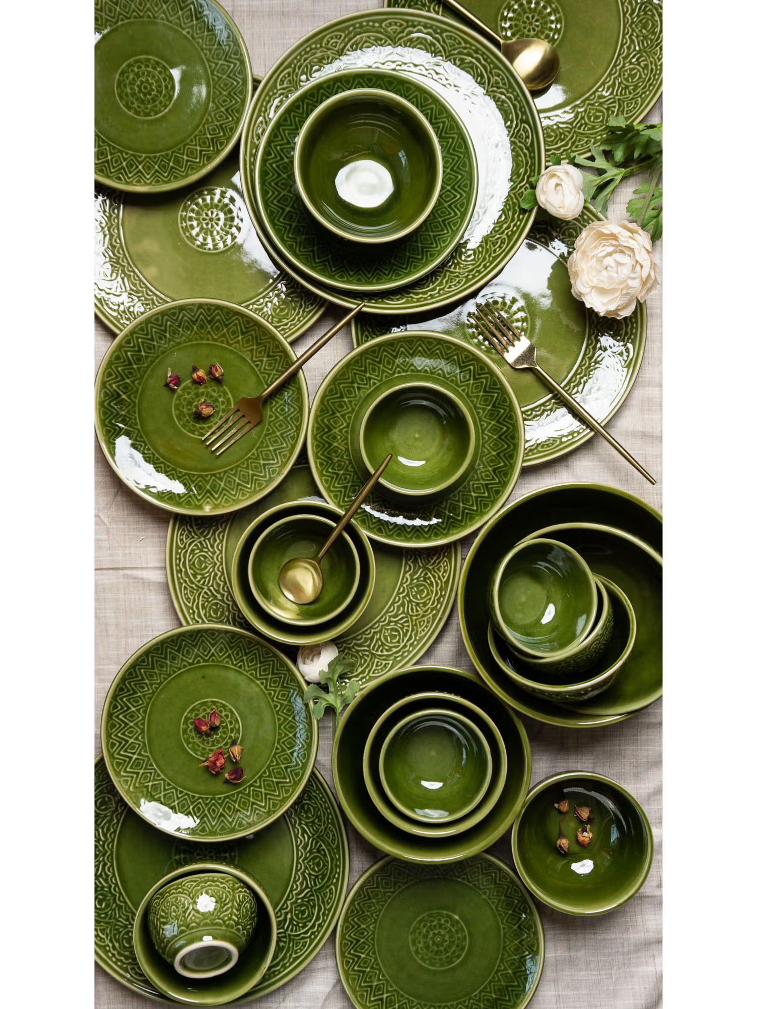 Amalfiee Ceramics Handmade Paris Exclusive Dinner Set of 10 Pcs