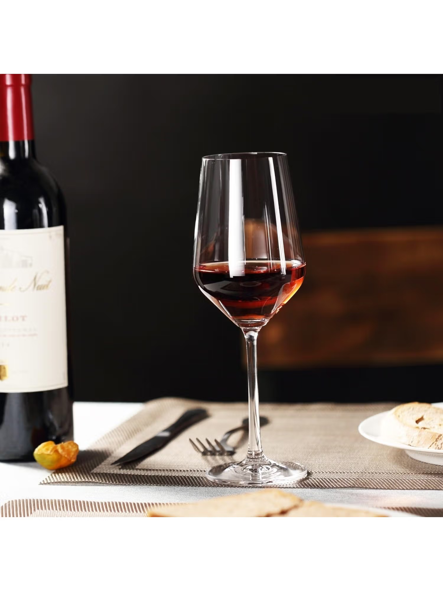 Smartserve Crystal Stemmed Wine Glass Lead Free 450 ml Set of 6