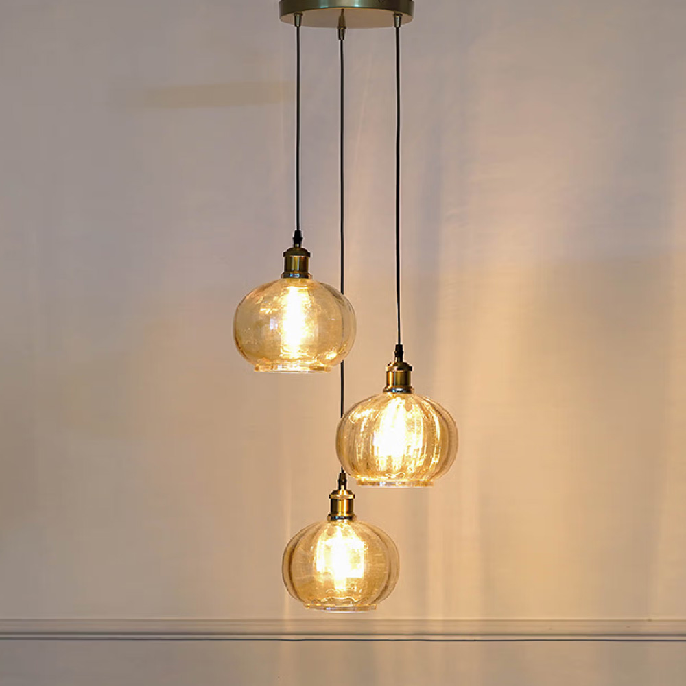 Kapoor Lamp Shades Opaline Globe Cluster Round Hanging Pendant Light