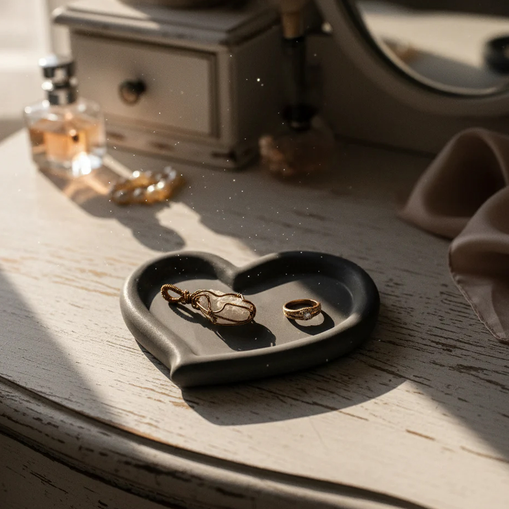 Cherish Tray Set of 2 heart shaped tray