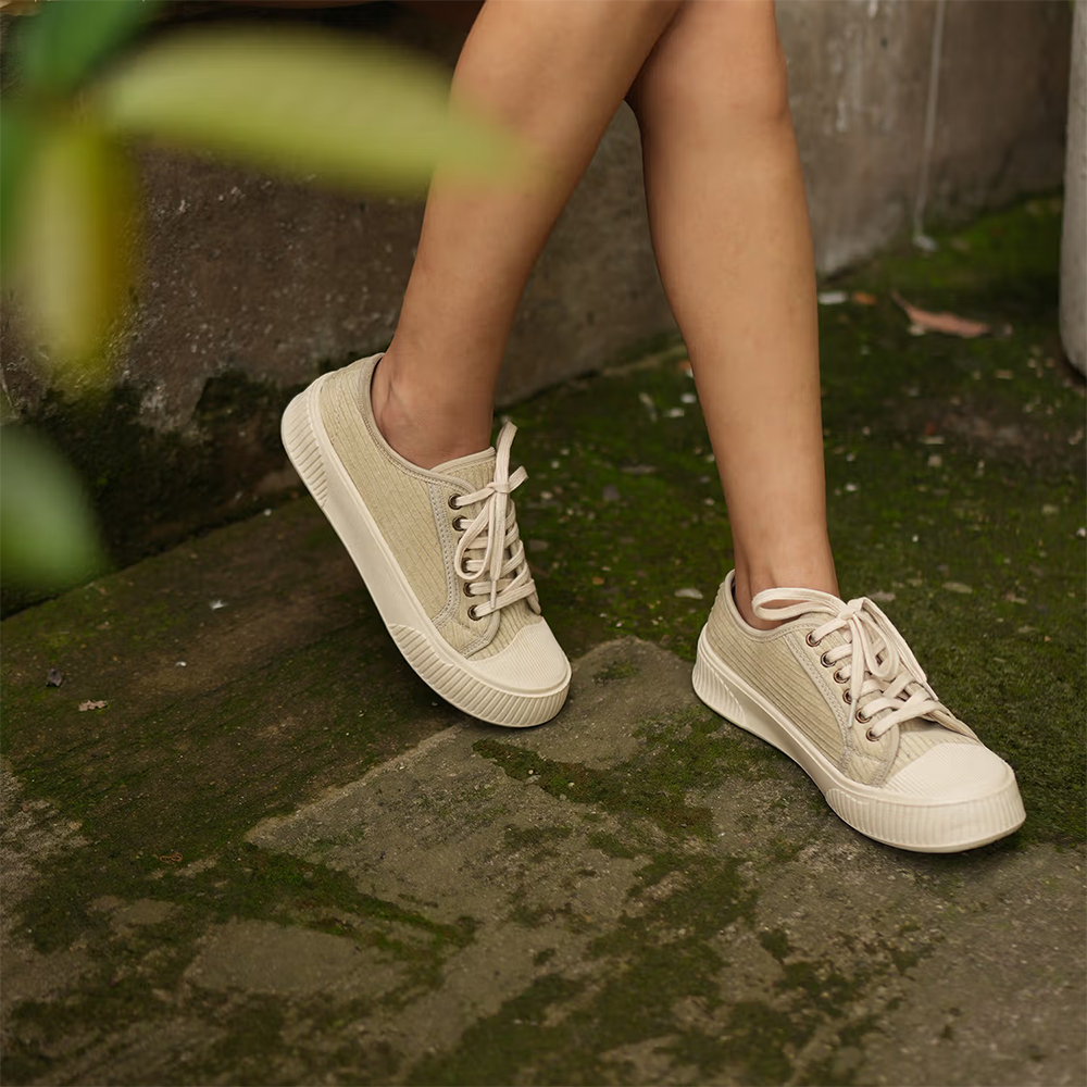 Theater Women Wicked Brothers Sage Green Lace-Up Sneakers