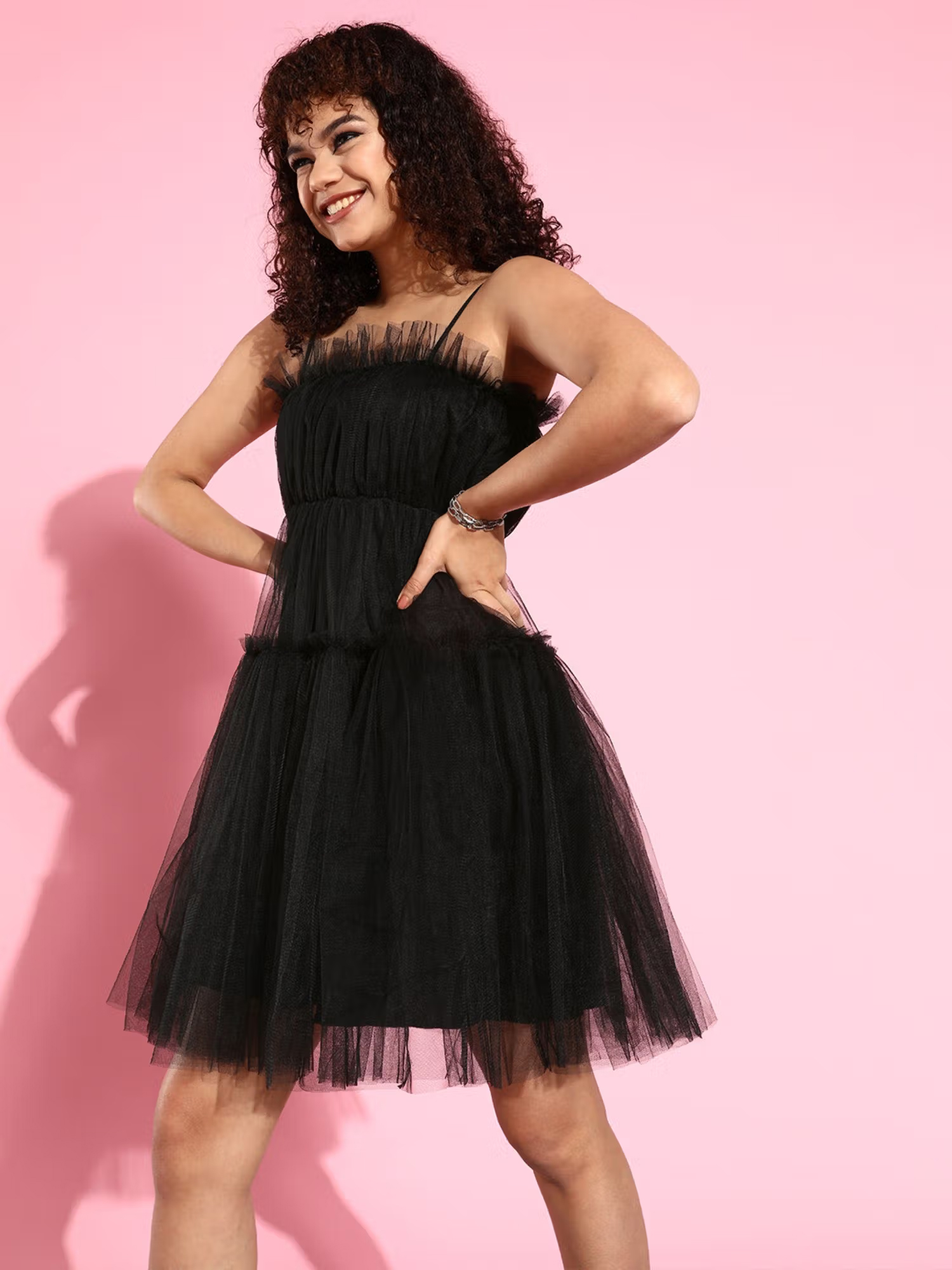 Black Knee Length Dress