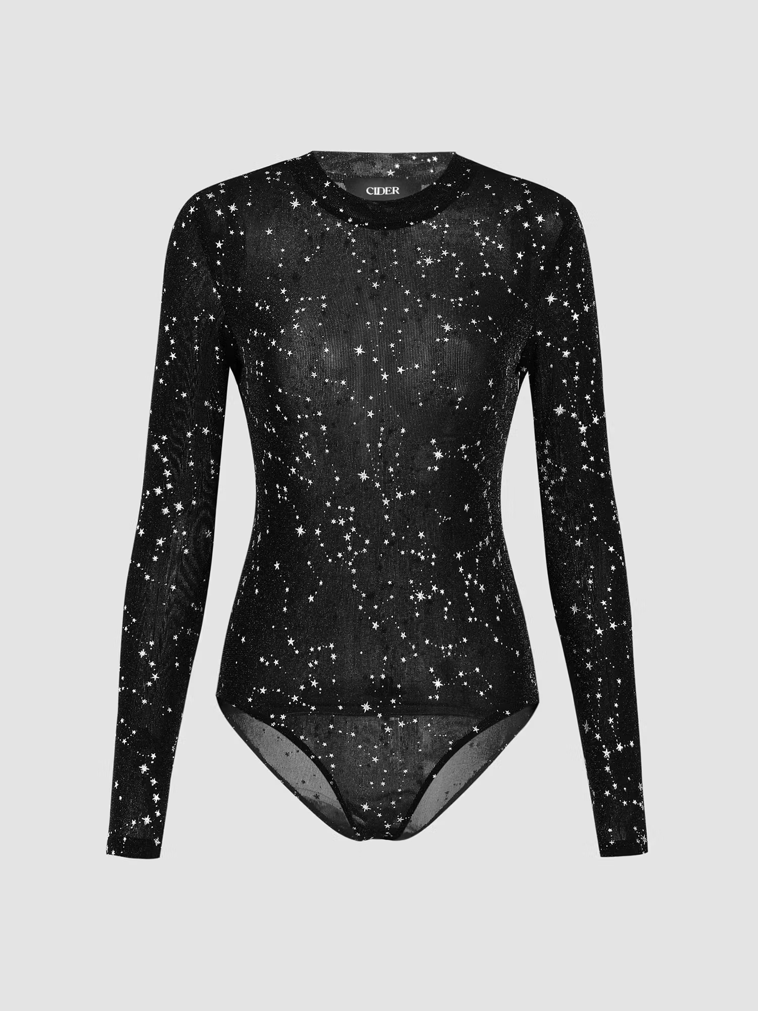 Cider Round Neckline Star Bodysuit