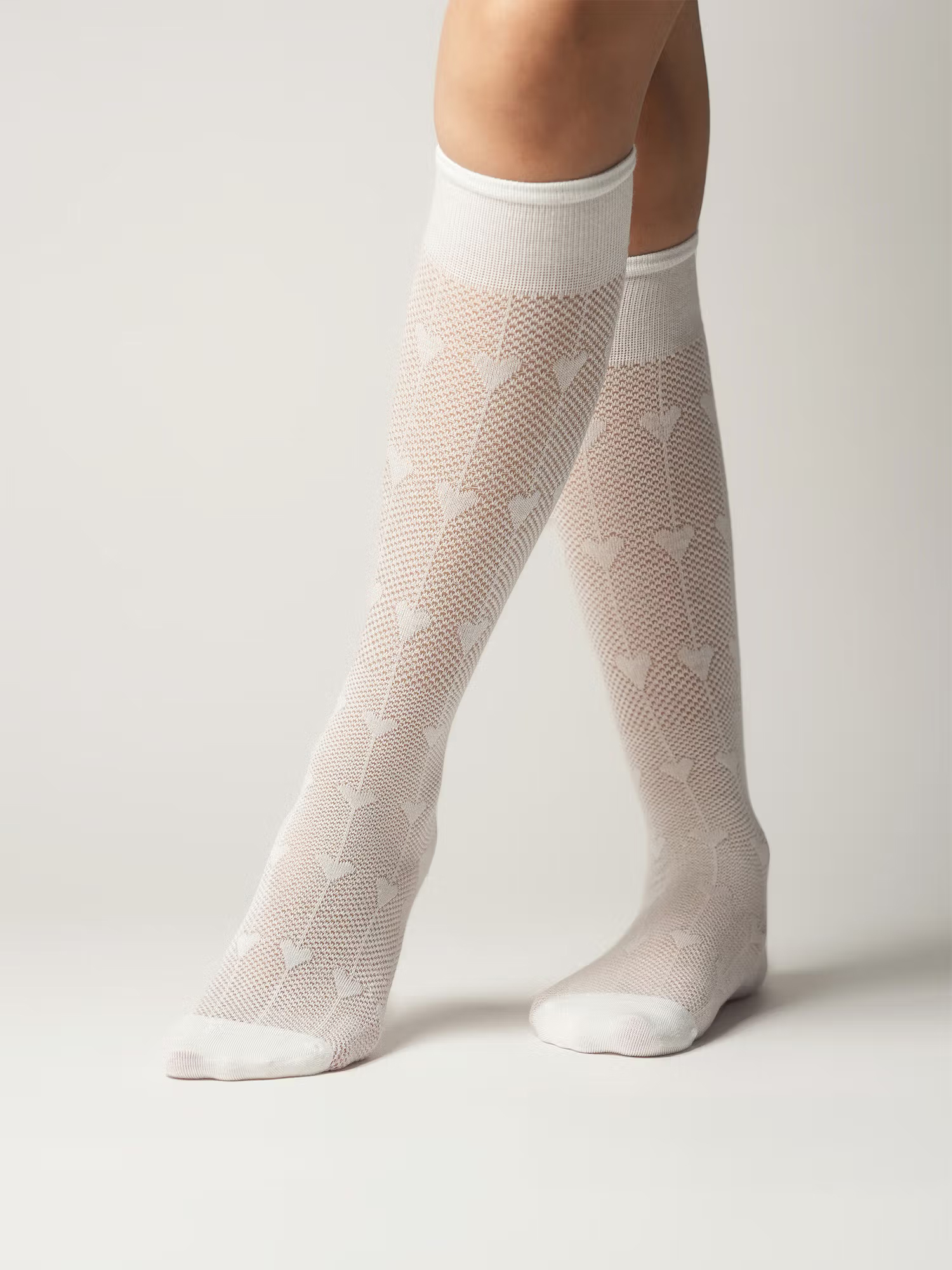 Theater Women White Mina Socks