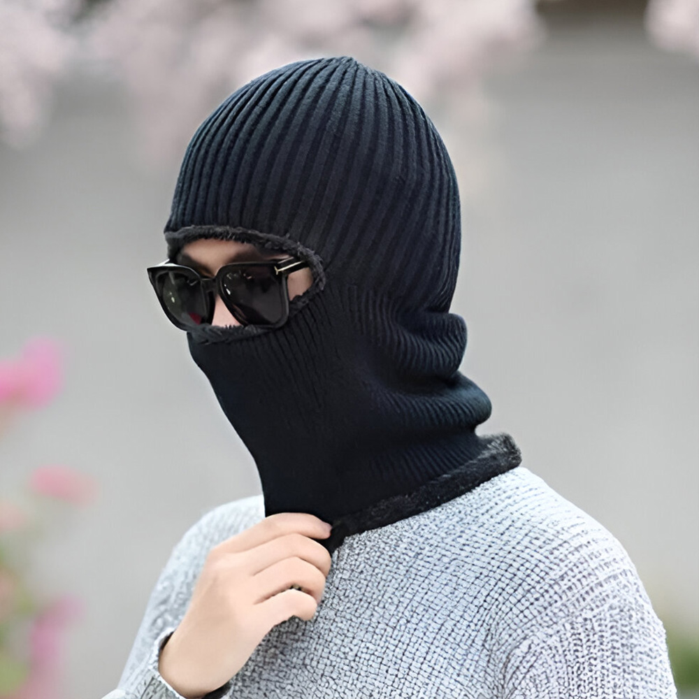 Soft Fur Woolen Winter Full Face Cover Monkey Caps