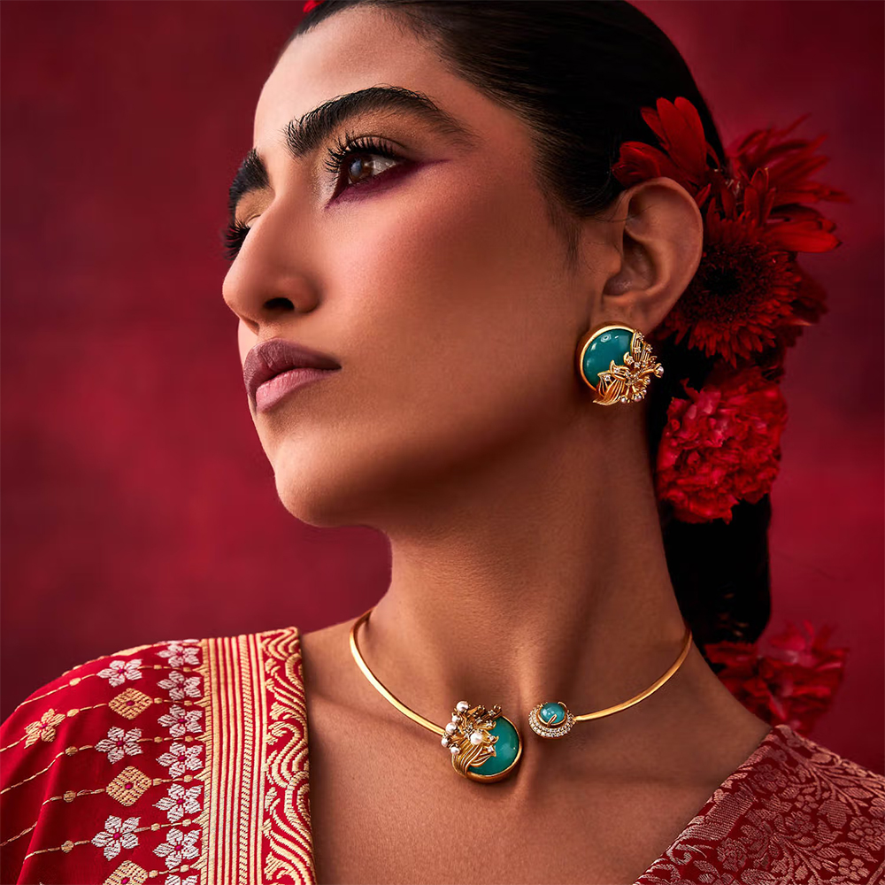 Aulerth Hasli Choker Necklace by Ekaya banaras